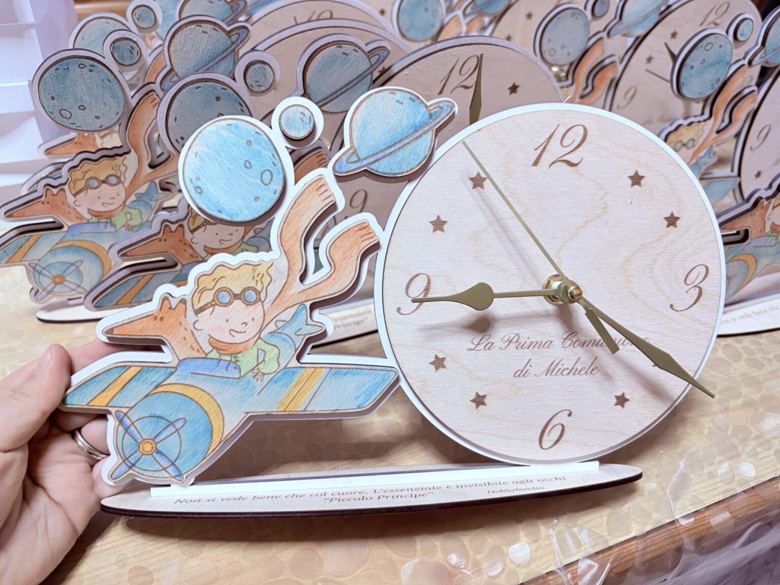 orologio in legno